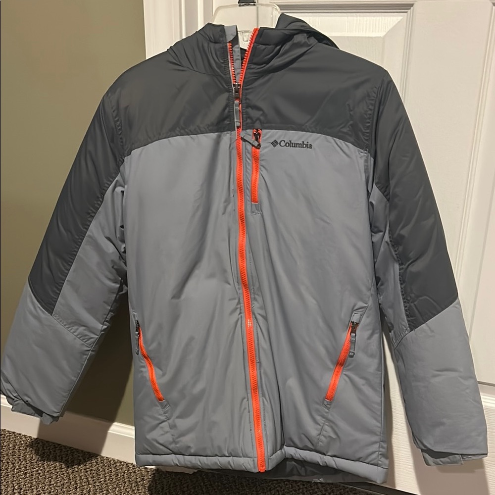 Columbia Kids Puffer Jacket - Gray and Orange